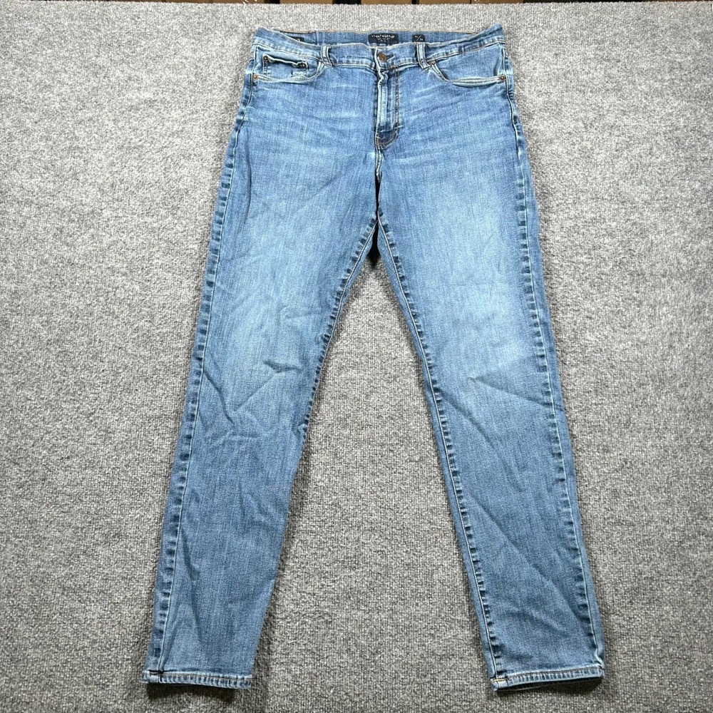 Lucky Brand Jeans Mens Size 36 Blue 412 Slim Fit Medium Wash Denim Stretch